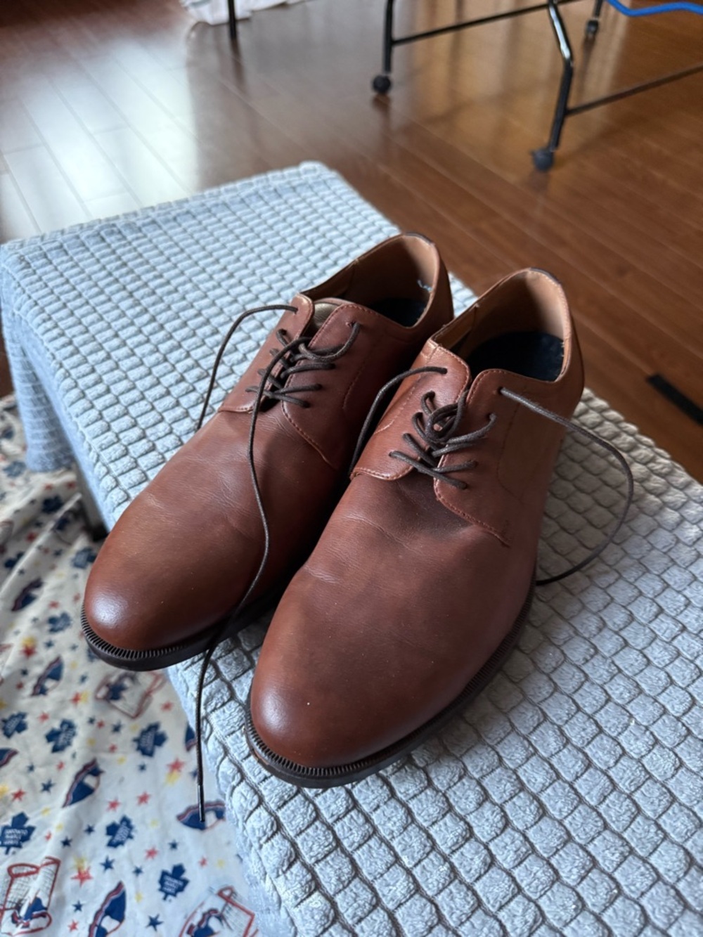 Call It Spring Men's Tan Leather Derby Oxfords